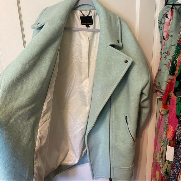 Banana Republic cocoon mint green coat - Picture 4 of 15